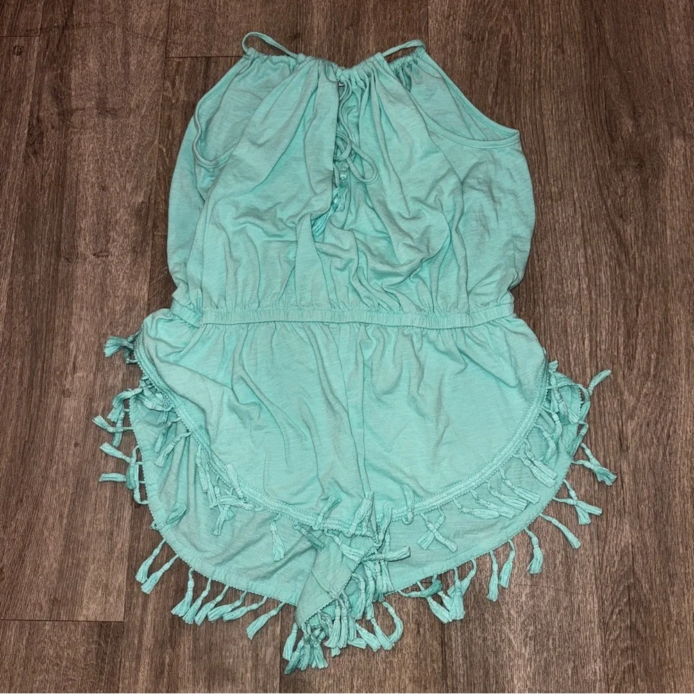 Victoria’s Secret Aqua Fringe Romper